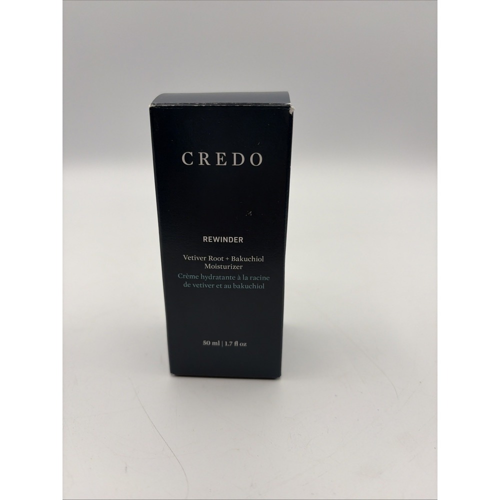 CREDO Rewinder Vetiver Root + Bakuchiol Moisturizer 1.7 fl oz NIB Firming NEW